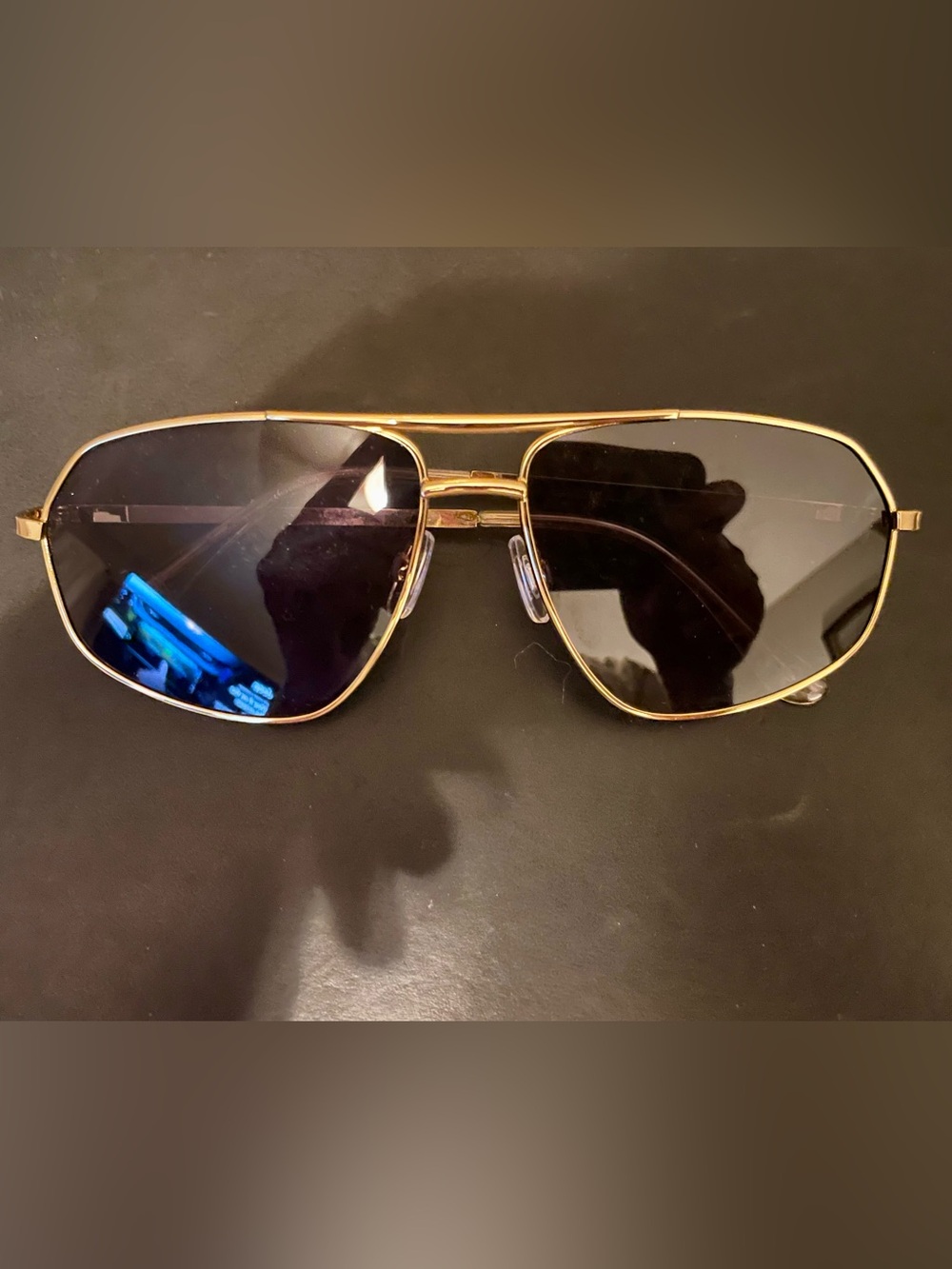 H&M Gold Frame Aviator Sunglasses with Dark Lenses